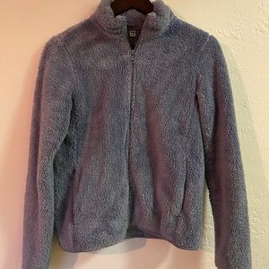 Fuzzy blue jacket
